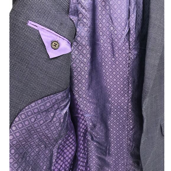 Ted Baker Endurance Jarrett Navy Blue Tweed Wool Blazer Sports Jacket Size 38R - Picture 10 of 12